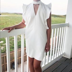 Cute White Ruffle Summer dress